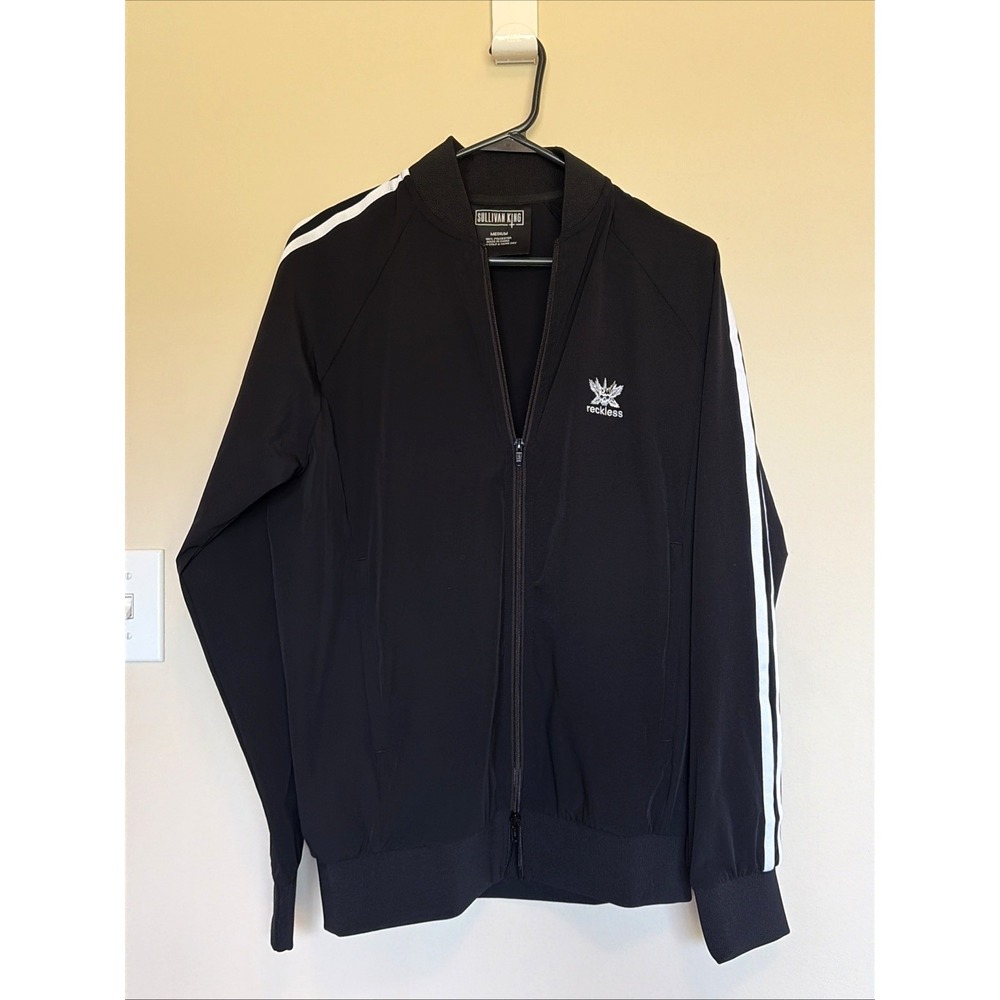 Sullivan King Classic Black Reckless Runner Full Zip Track Jacket Adult Medium